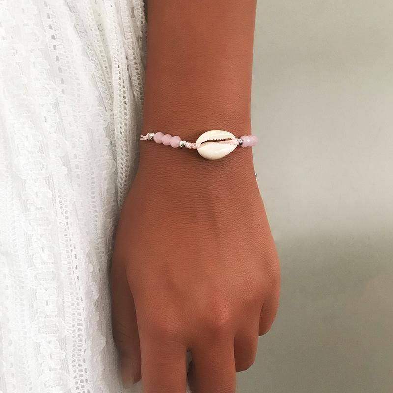 Shell Beads Bracelet For Women Charm Bracelet Handmade Rope