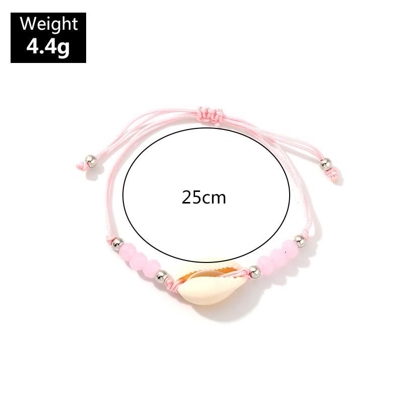 Shell Beads Bracelet For Women Charm Bracelet Handmade Rope