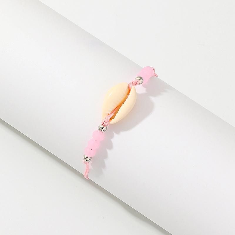 Shell Beads Bracelet For Women Charm Bracelet Handmade Rope