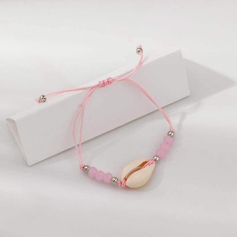 Shell Beads Bracelet For Women Charm Bracelet Handmade Rope