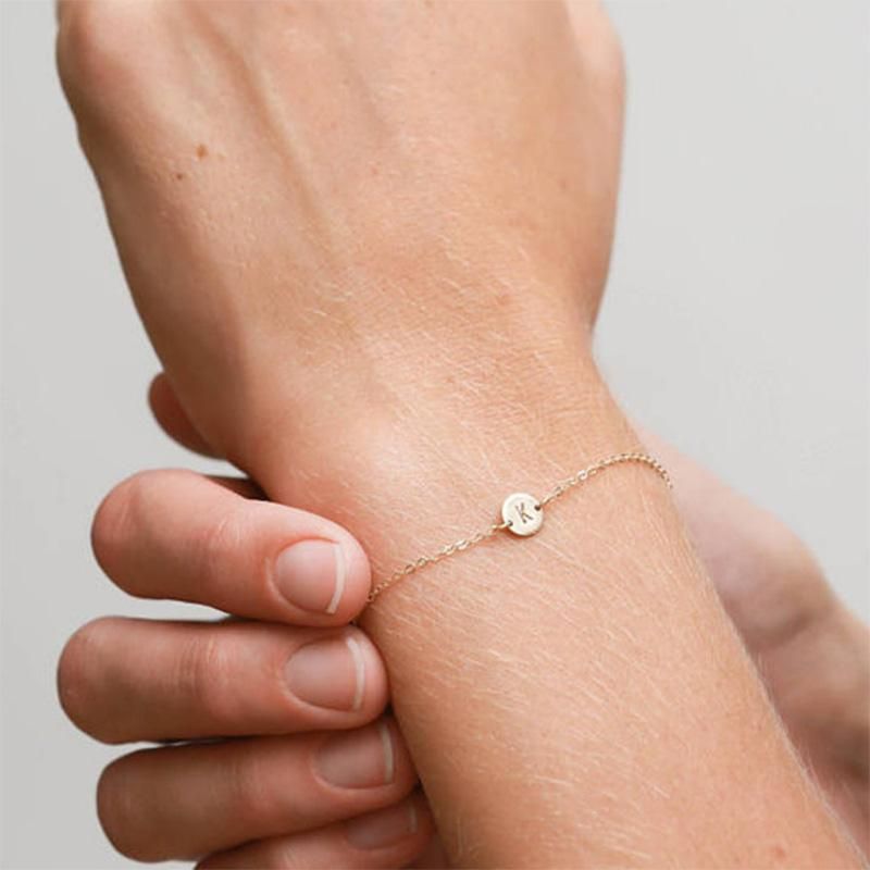 New Women Gold Color Alloy Charm Adjustable Bracelet, E