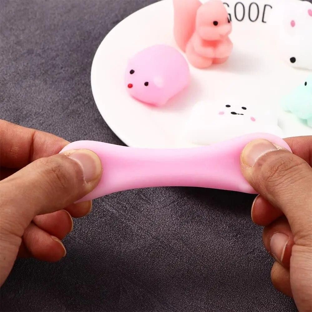 Creativity 10Pcs/set Easter Party Desktop Ornaments Mini Mochi Kawaii Animal Mochi Toys Stress Relief Toy Stress Relief Toy