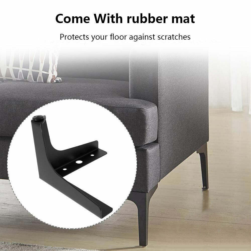 1PC Carbon Steel 4Inch 10cm DIY Furniture Sofa Legs Modern Metal Diamond Triangle Furniture Cabinets Bed Chair Table Feet-Golden 1pcs