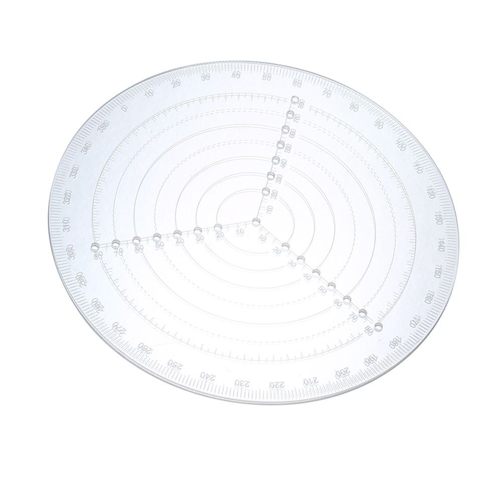 Round Center Finder Compass Clear Acrylic Lathe Centering