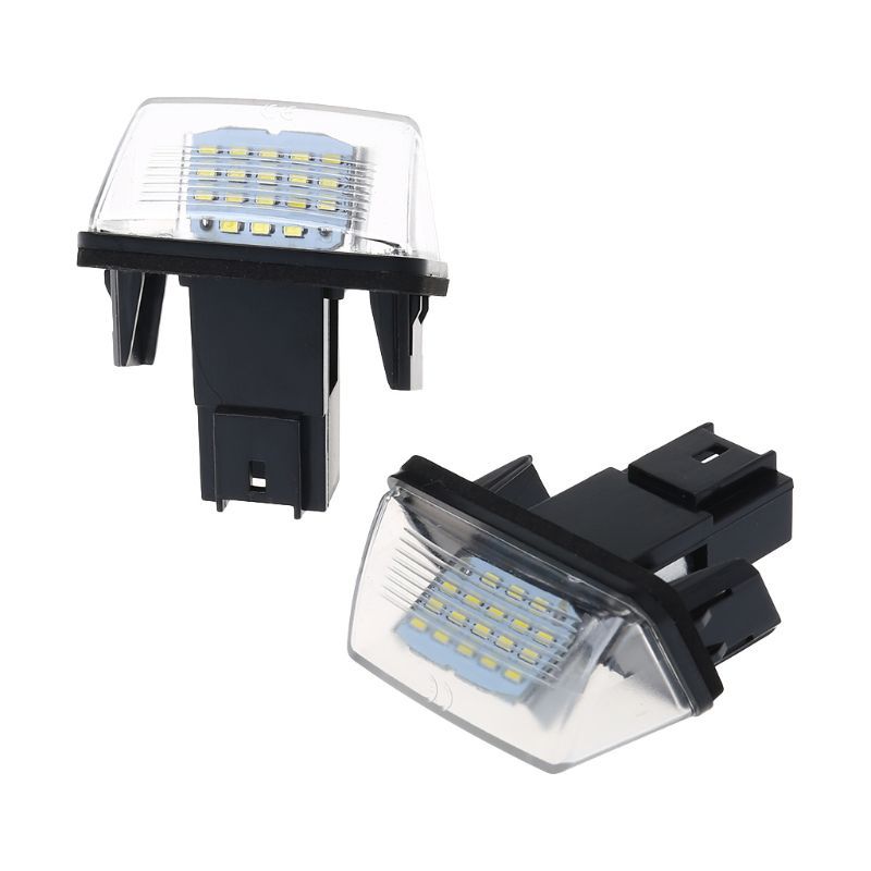 2Pcs/set 18 LED License Number Plate Lights Lamp For Peugeot 206 207 307 308 406 Citroen C3/C4/C5/C6 Dropshipping For LED