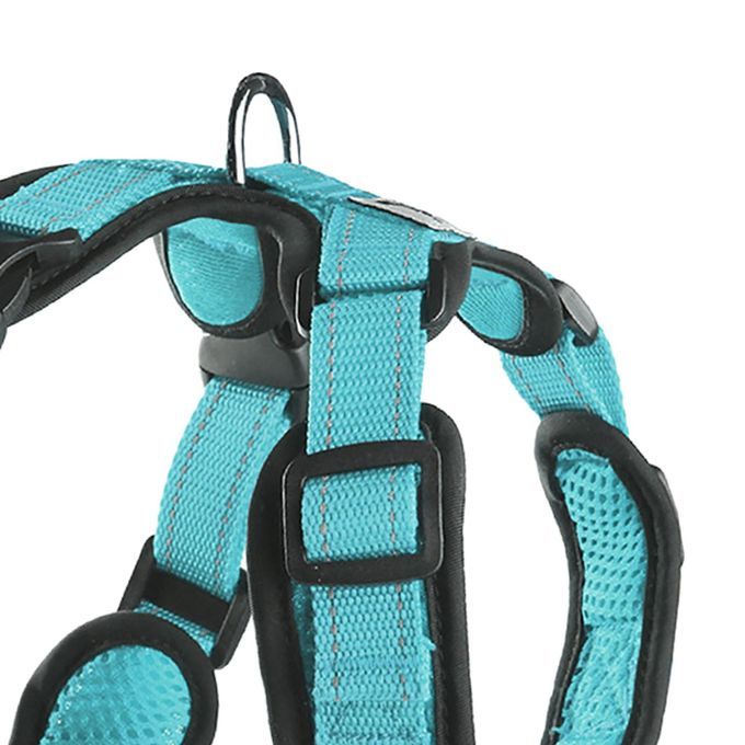 Dog Harness Easy Wear Head Collars Safety For Outdoor Small Blue XL