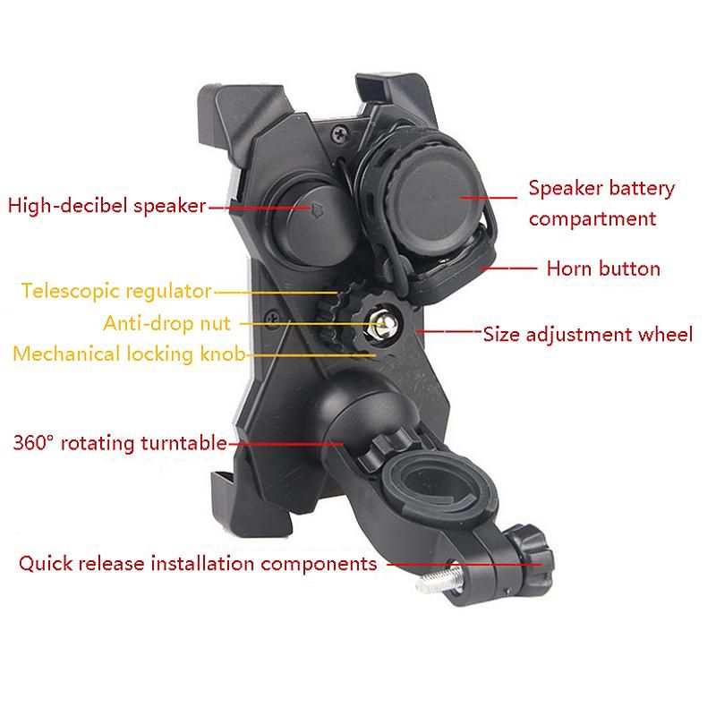 Bike Phone Holder, Handlebar Smartphone Mount Cycling