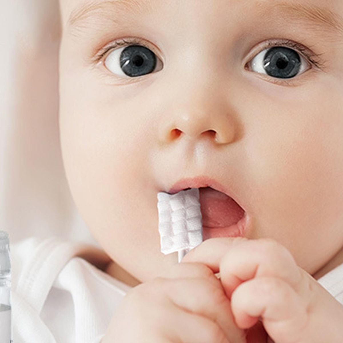30Pcs Baby Tongue Cleaner  Gums Disposable White 12x8.3cm