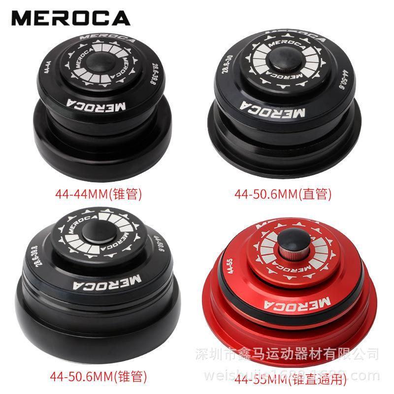 Meroca Bicycle Headset Threaded Headset Mountain Bike Taper Pipe Straight Pipe Faucet Bearing Shaft Road Hidden Peilin Bowl Set