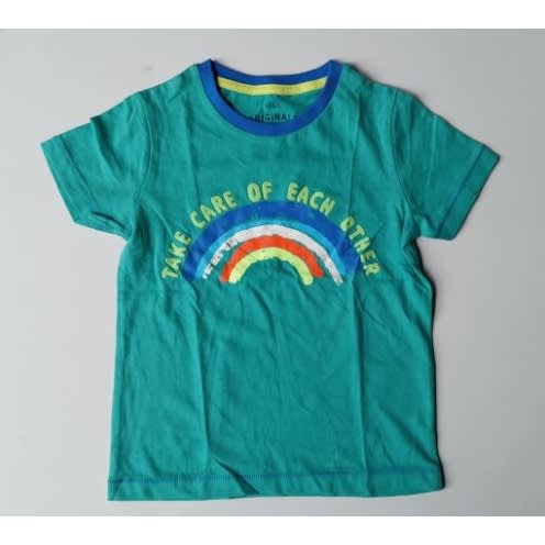 Tex Boy's Slogan T-shirt - Green