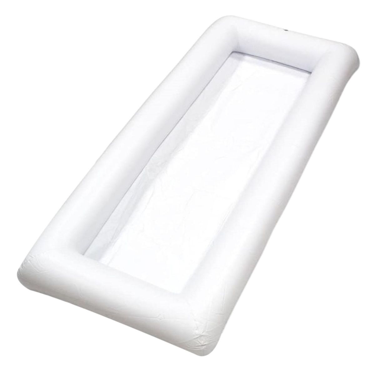 Salad Serving Tray Inflatable Ice Salad Tray Food Drink Container White