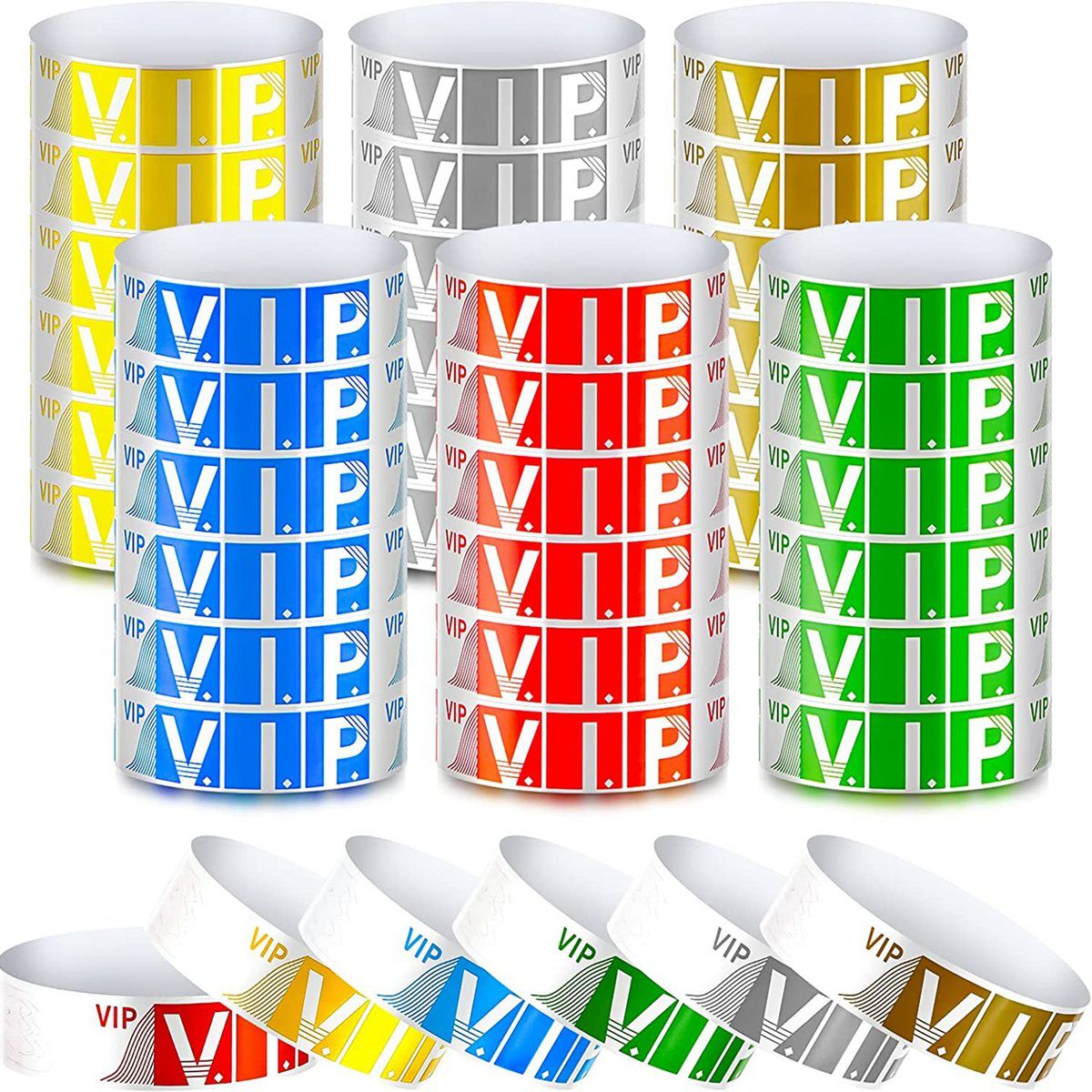 600 Pack VIP Paper Bracelets VIP Wristbands