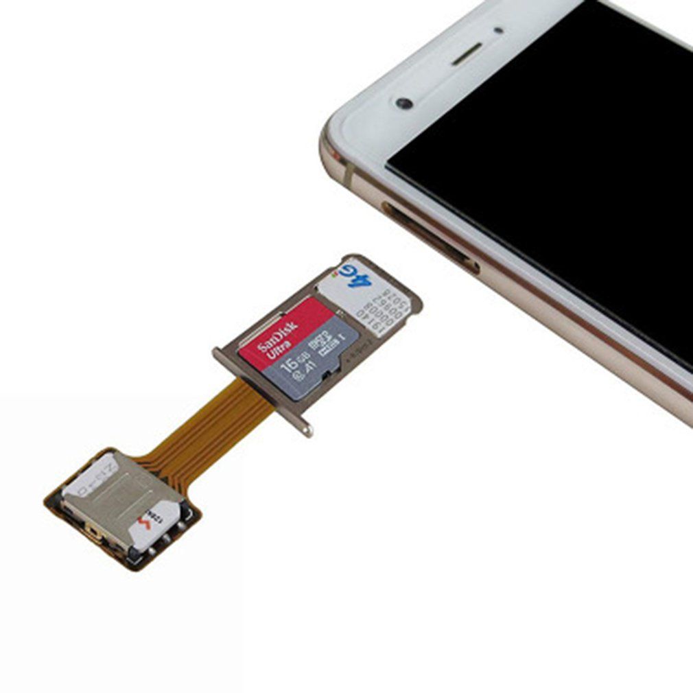 Universal Hybrid SIM Card Slot Dual Adapter Extender Nano To
