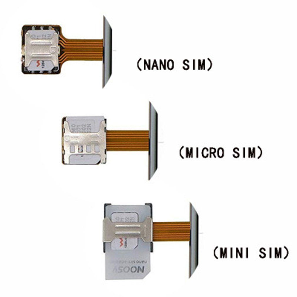 Universal Hybrid SIM Card Slot Dual Adapter Extender Nano To