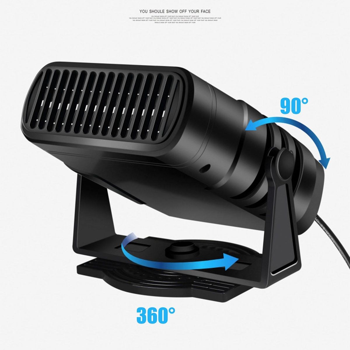 4 in 1 12V 120W Car Heater Electric Cooling Heating Fan
