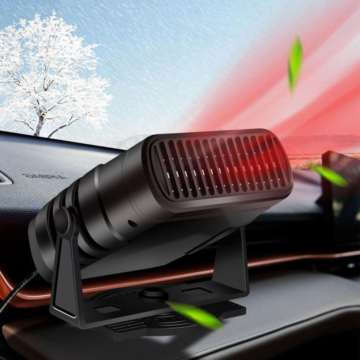 4 in 1 12V 120W Car Heater Electric Cooling Heating Fan