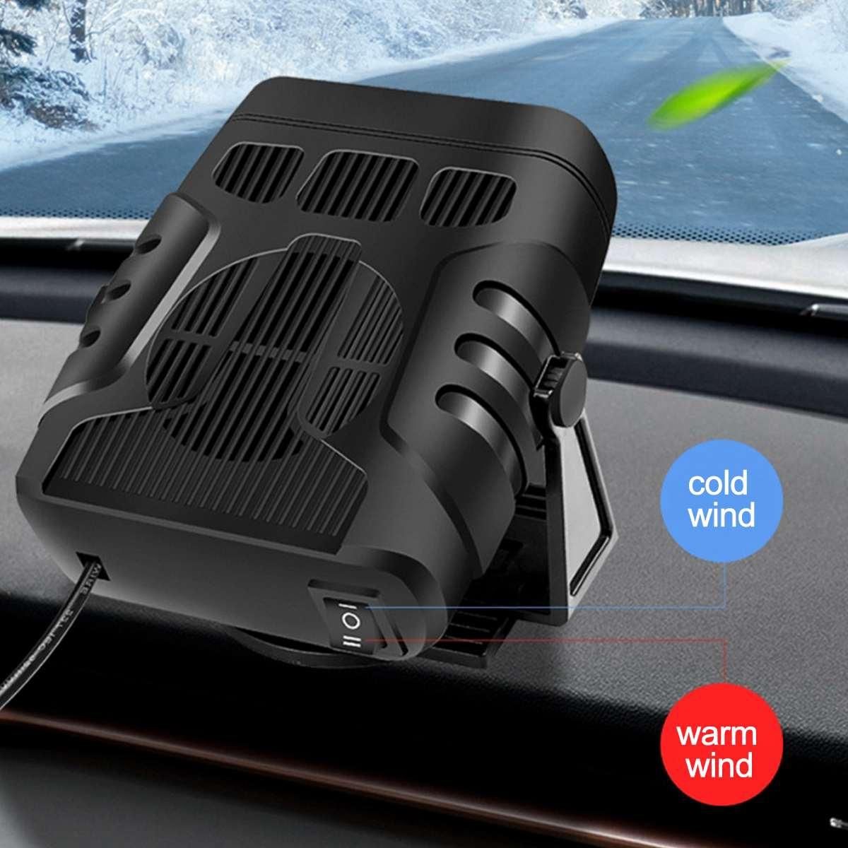 4 in 1 12V 120W Car Heater Electric Cooling Heating Fan