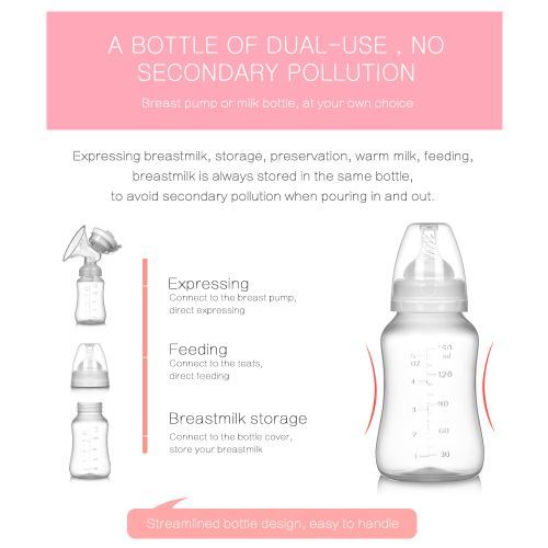 Electric Breast Nursing Pump Milk Suckers Feeding Bottle