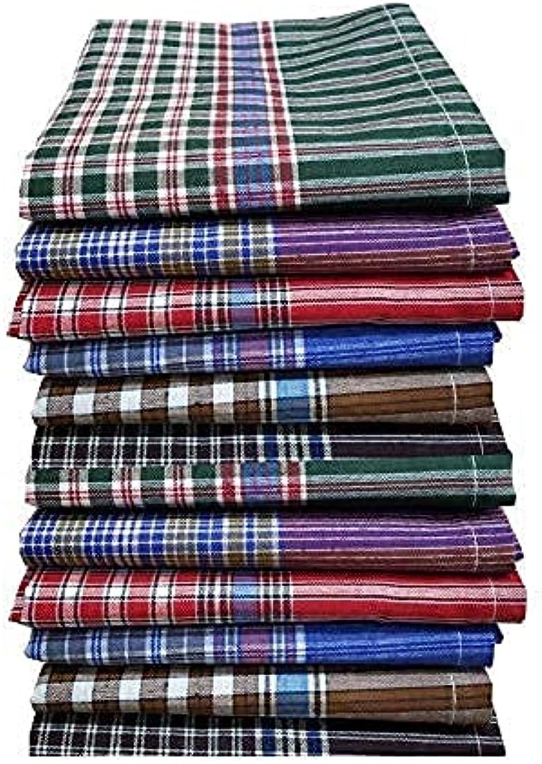 12 Multi Colour Cotton Handkerchief 