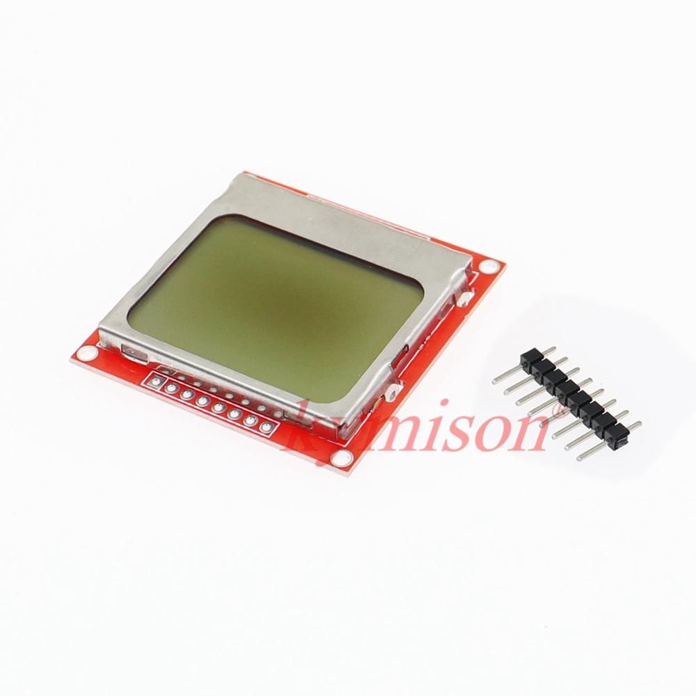 84x84 5110 Screen For Arduino Smart Electronics LCD Module Display White Blue Backlight Adapter 84*48 1pcs