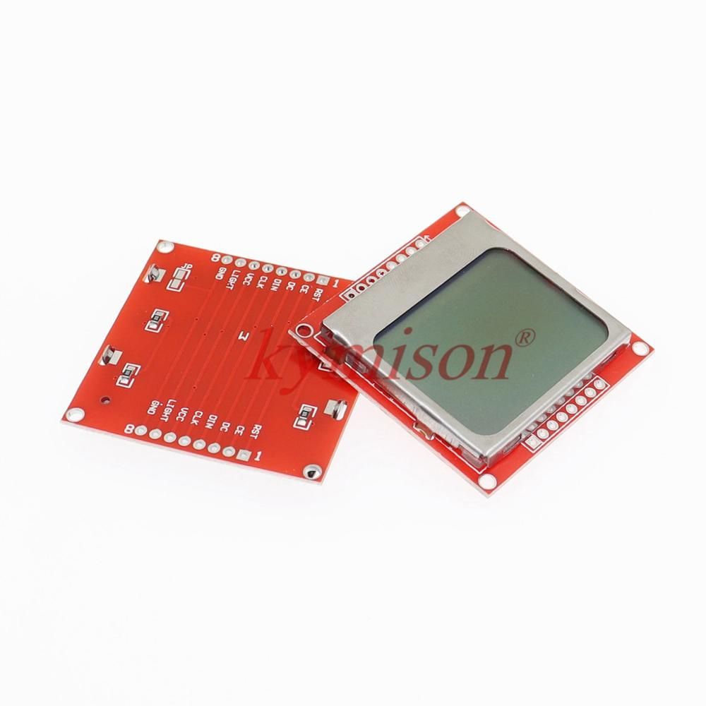 84x84 5110 Screen For Arduino Smart Electronics LCD Module Display White Blue Backlight Adapter 84*48 1pcs