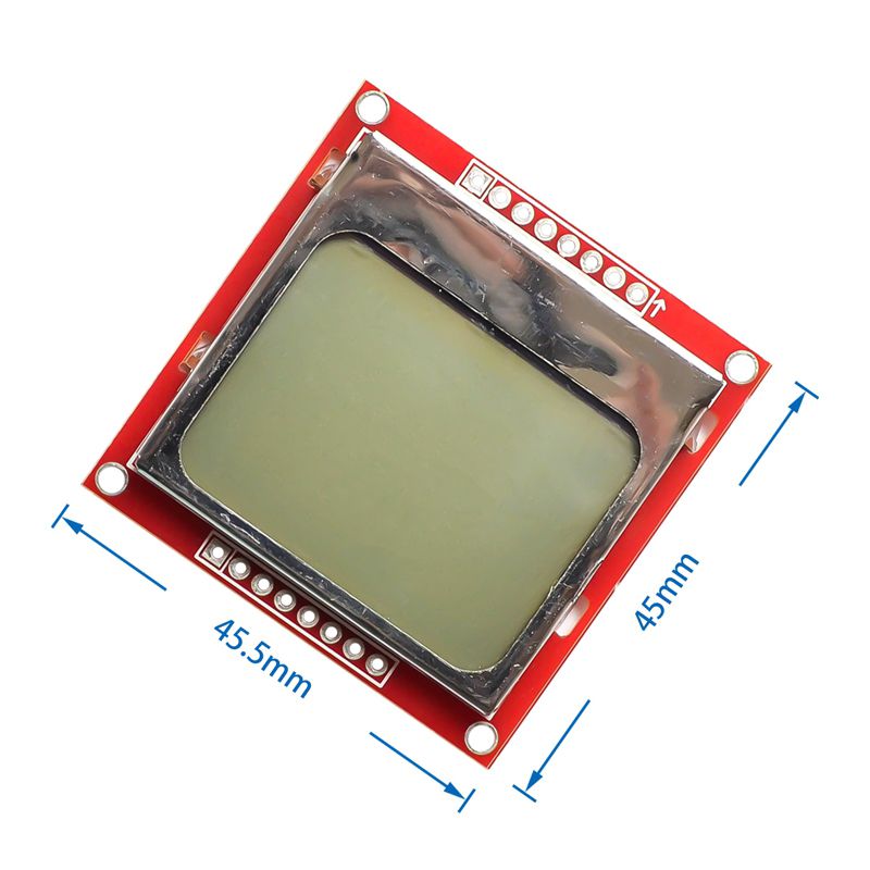 84x84 5110 Screen For Arduino Smart Electronics LCD Module Display White Blue Backlight Adapter 84*48 1pcs