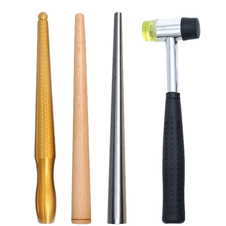 2 PCS Ring Measurement Tool Ring Formation Repair Correction Adjustment Tools,Style: Solid Iron Rod