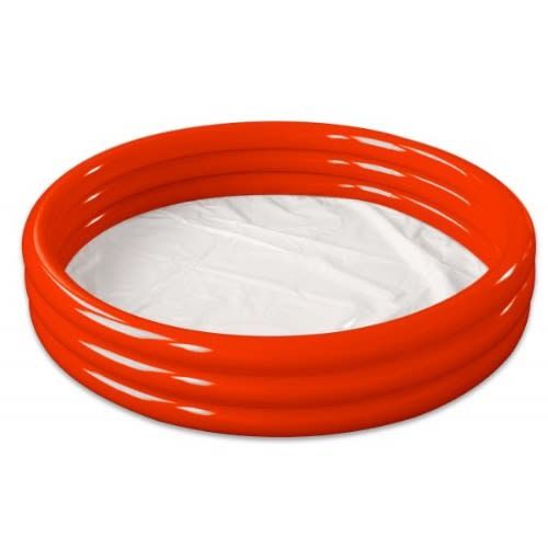 3 Ring Paddling Pool RED