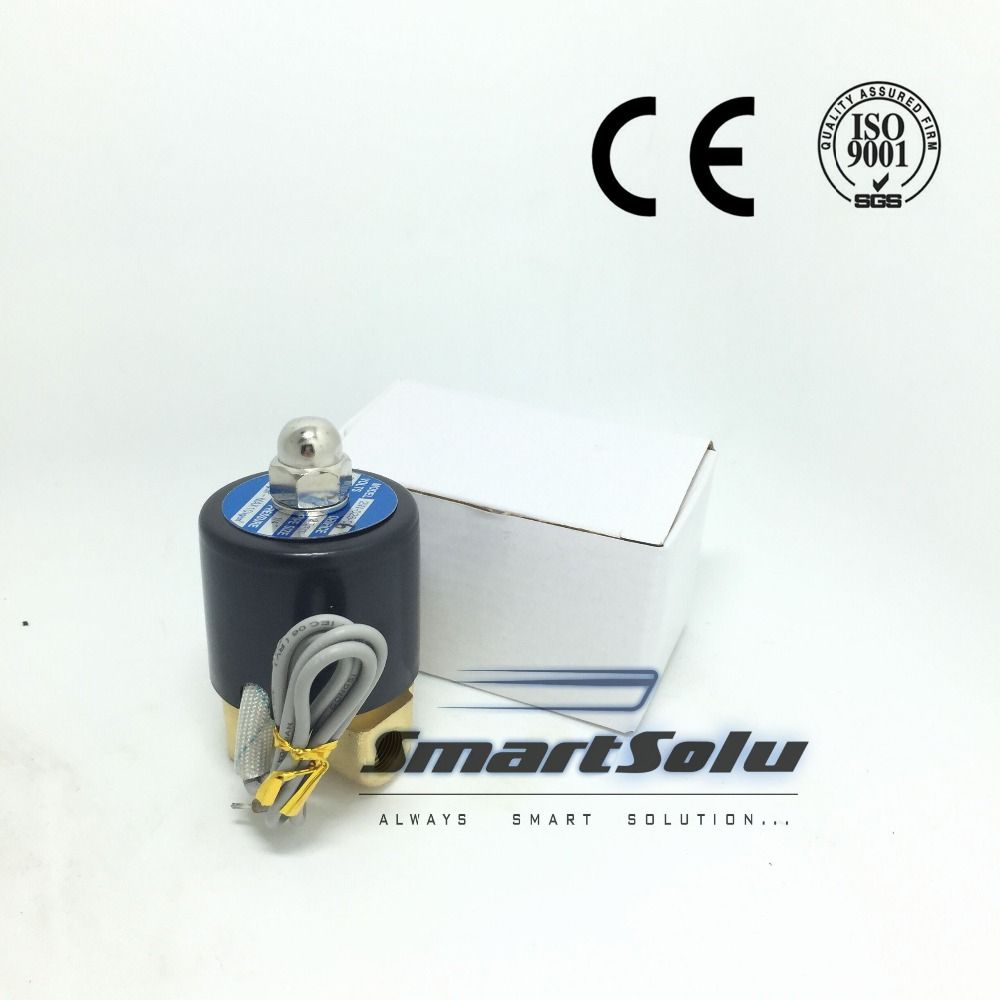 Free 2 Way 2 Postion 2w025-08 New Electric Brass Solenoid