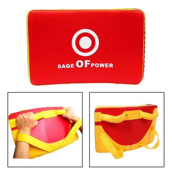 Taekwondo Kick Pads Curved Boxing Strike Shield Karate Big Red Yellow