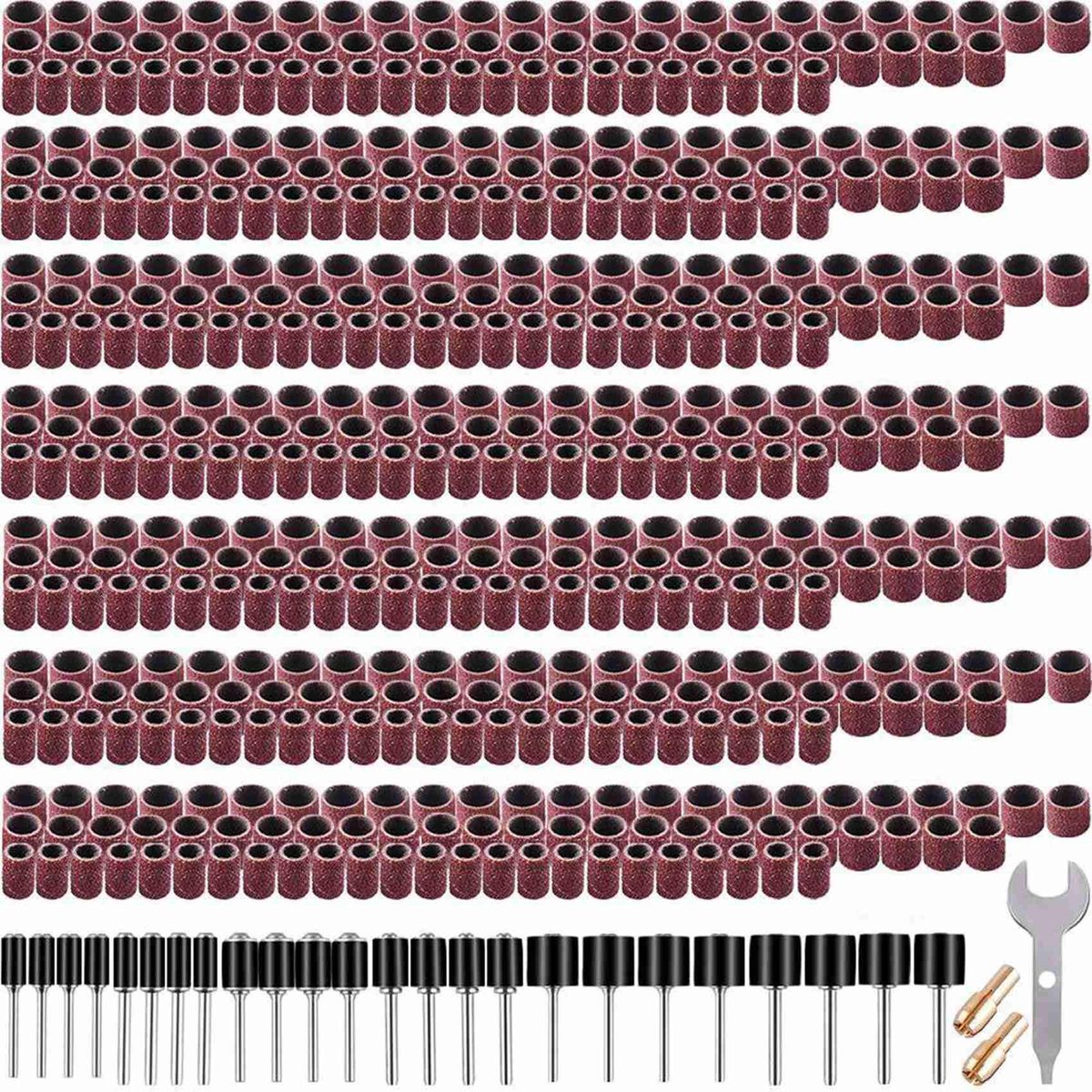 531 Pcs Grinding Drum Set, Grinding Machine Sockets Drum