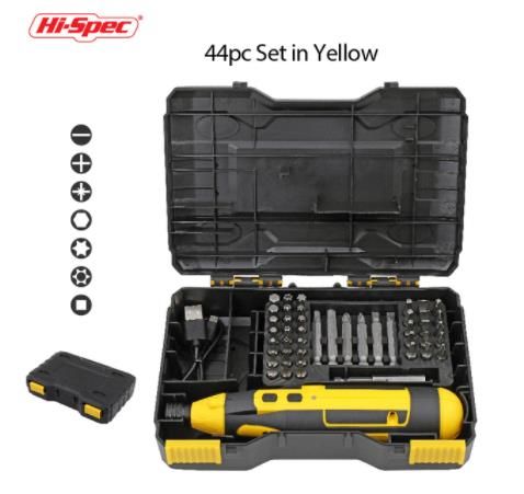 Hi-Spec 3.6V Electric Screwdriver Set USB Screwdriver Set