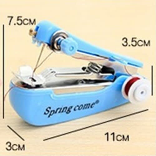 Spring Come Mini Sewing Machine Coil With Scissors Set - Blue