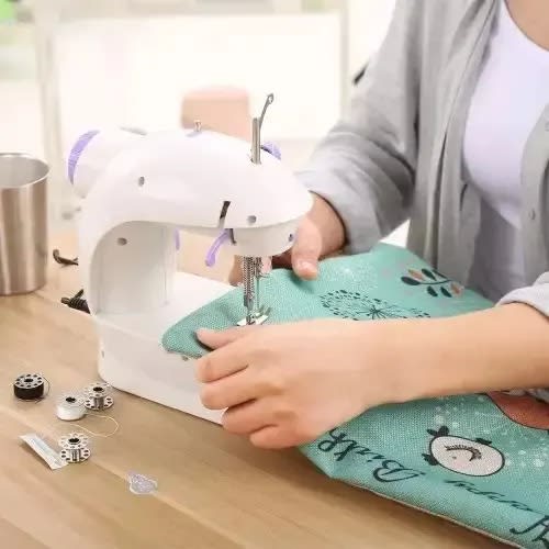 Red Box 4 In 1 Electric Mini Sewing Machine + Foot Pedal And Adapter Cable