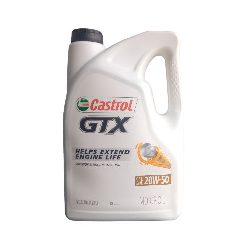 Castrol Gtx - 20w -50 Conventional Ordinary Oil - 5 U.s Qts - 4.73l