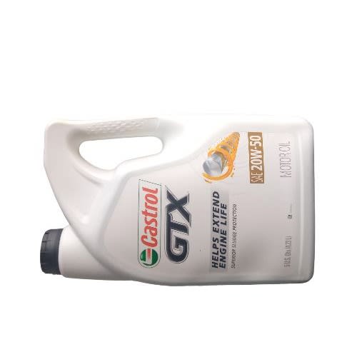 Castrol Gtx - 20w -50 Conventional Ordinary Oil - 5 U.s Qts - 4.73l