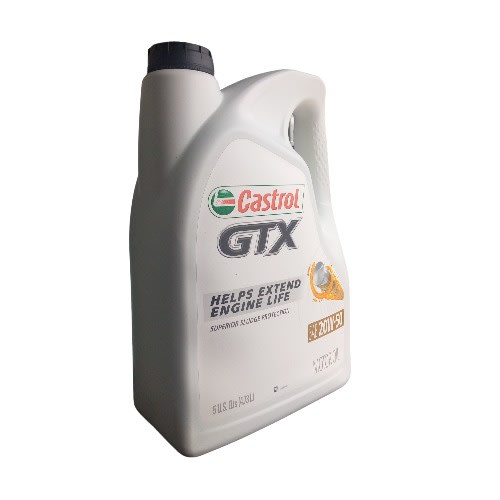 Castrol Gtx - 20w -50 Conventional Ordinary Oil - 5 U.s Qts - 4.73l