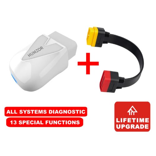 Humzor Full Car Scanner With Obd 11 Extension & 13 Reset Functions