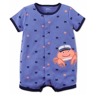Baby Boys' Crab Romper