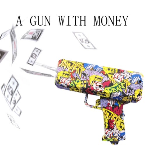 Graffiti Cash Canon Money Gun Spraying Machine