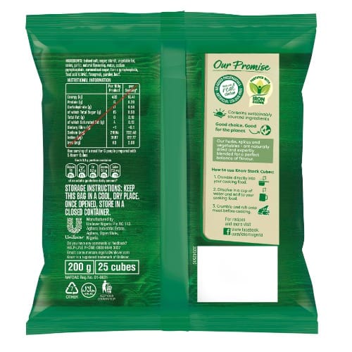 Natural Seasoning Cubes Chicken Msg Free 25x8g (20 Units)