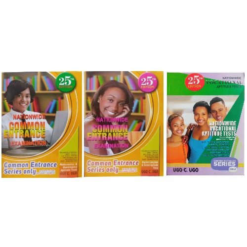 Ugo C. Ugo Maths + Quanti - English & Verbal +  Vocational Aptitude Test - 3 Books