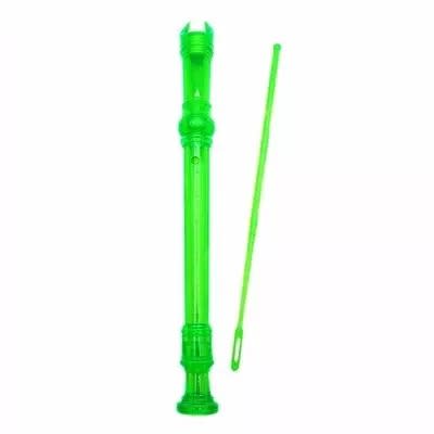 Transparent Descant Flute Recorder With Fingering Chart -