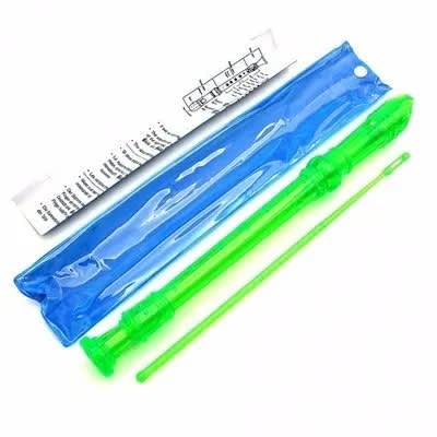 Transparent Descant Flute Recorder With Fingering Chart -