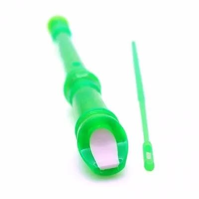 Transparent Descant Flute Recorder With Fingering Chart -