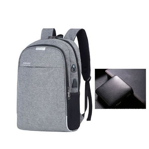 Laptop Backpack With Password Lock And 6000mah Powerbank