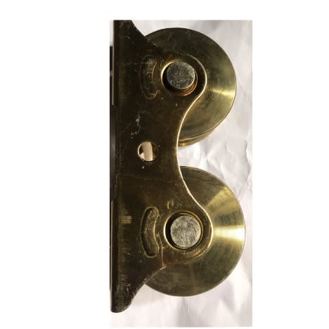 Sliding Door Gate Roler Double Brass - Size 3 - 2 Pieces