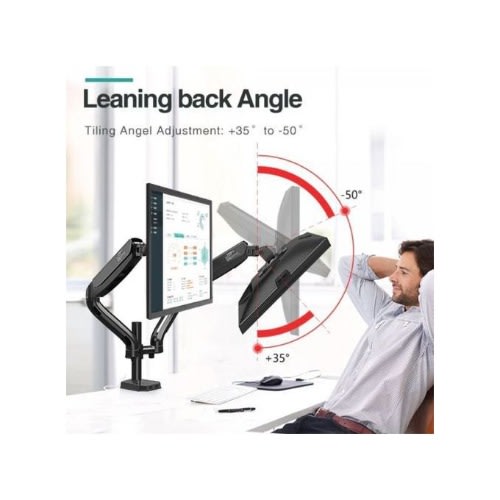 Dual Monitor Stand, Adjustable Spring Monitor Desktop Mount