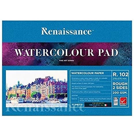 Renaissance Watercolor Pad -15x22cm -R101