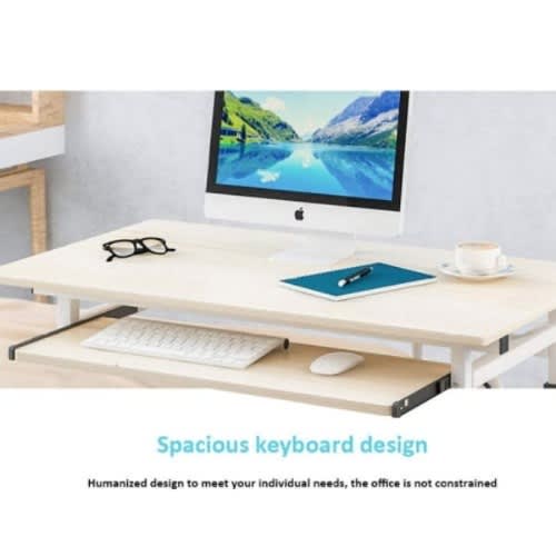 Adjustable Height Laptop - Desktop Table With Keyboard Drawer